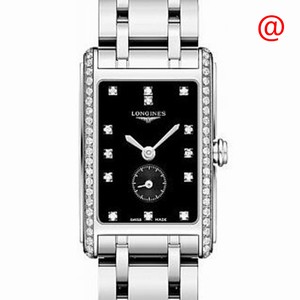 Longines DOLCE VITA L5.255.0.57.6  Quartz Stainless Steel & Diamonds Black