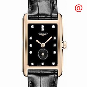 Longines DOLCE VITA L5.255.8.57.0 Quartz 18kt Rose Gold Black