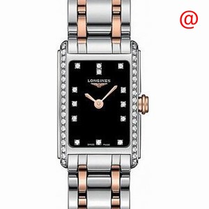 Longines DOLCE VITA L5.258.5.59.7 Quartz Stainless Steel & Diamonds Black