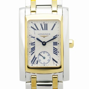 Longines DOLCE VITA L5.502.5.70.7 Quartz 18kt Rose Gold & Steel Silver