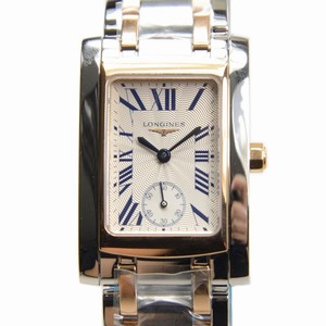 Longines DOLCE VITA L5.502.5.71.7 Quartz 18kt Rose Gold & Steel Silver