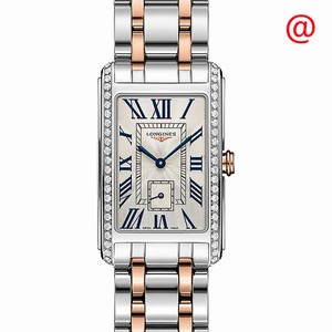 Longines DOLCE VITA L5.512.5.79.7 Quartz 18kt Rose Gold & Steel Silver
