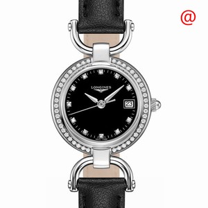 Longines EQUESTRIAN L6.130.0.57.0 Quartz Stainless Steel & Diamonds Black