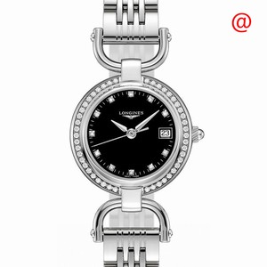 Longines EQUESTRIAN L6.130.0.57.6 Quartz Stainless Steel & Diamonds Black