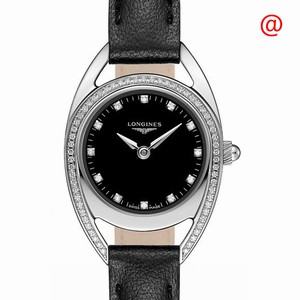 Longines EQUESTRIAN L6.135.0.57.0 Quartz Stainless Steel & Diamonds Black