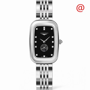Longines EQUESTRIAN L6.141.4.57.6 Quartz Stainless Steel & Diamonds Black