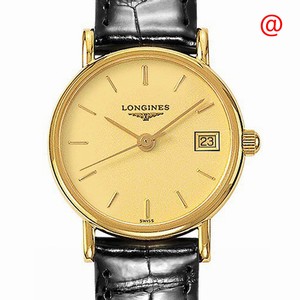 Longines PRESENCE L7.490.6.32.0 Quartz 18kt Yellow Gold Gold