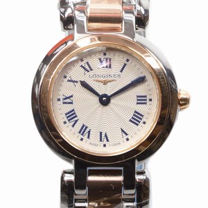 Longines PRIMA LUNA L8.109.5.78.6 Quartz 18kt Rose Gold & Steel Silvery & White