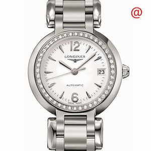 Longines PRIMA LUNA L8.111.0.16.6 Automatic Stainless Steel & Diamonds White