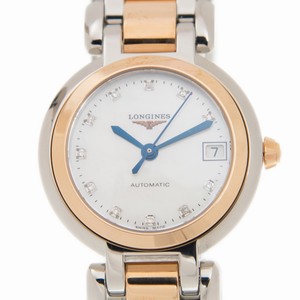 Longines PRIMA LUNA L8.111.5.87.6  Automatic 18kt Rose Gold & Steel Silvery & White