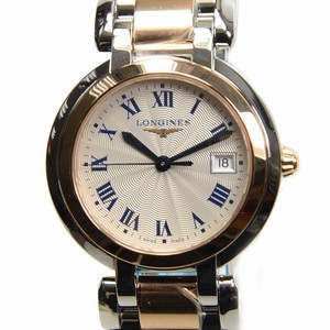 Longines PRIMA LUNA L8.112.5.78.6 Quartz 18kt Rose Gold & Steel Silver