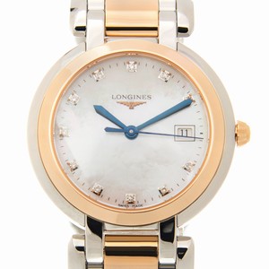 Longines PRIMA LUNA  L8.112.5.87.6 Quartz 18kt Rose Gold & Steel White
