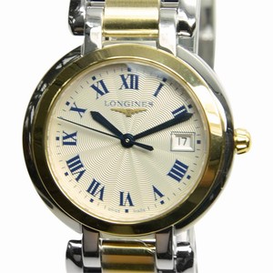 Longines PRIMA LUNA  L8.112.5.91.6 Quartz 18kt Gold & Steel Silver