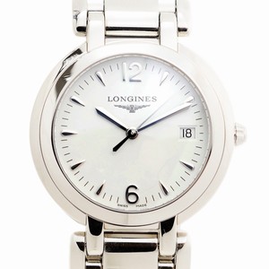 Longines PRIMA LUNA L8.114.4.16.6 Quartz Stainless Steel White