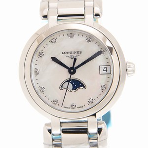 Longines PRIMA LUNA L8.115.4.87.6 Quartz Stainless Steel White