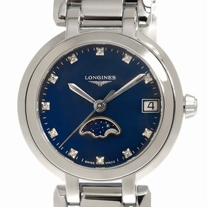 Longines PRIMA LUNA L8.115.4.98.6 Quartz Stainless Steel Blue 