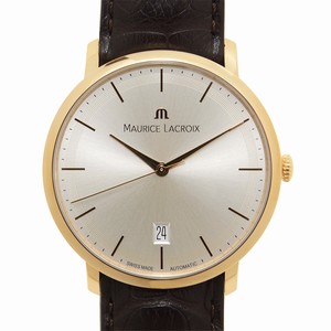 Maurice Lacroix LES CLASSIQUES LC6007-PG101-130 Automatic 18kt Rose Gold Silver