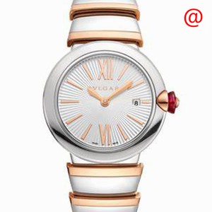 Bulgari LVCEA 102193 Quartz 18kt Rose Gold & Steel White