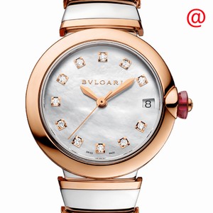 Bulgari LVCEA 102198 Automatic 18kt Rose Gold & Steel White
