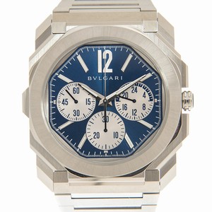 Bulgari OCTO FINISSIMO 103467 Automatic Stainless Steel Blue 