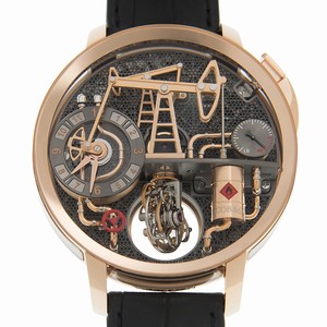 Jacob & Co OIL PUMP OI100.40.AA.AA.ACA4S Manual Wind 18kt Rose Gold Transparent Skull
