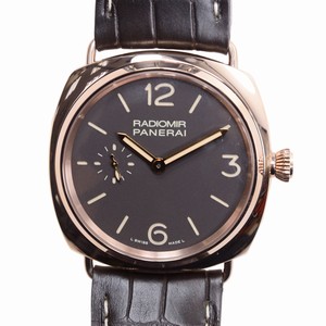 Panerai RADIOMIR PAM00439 Manual Wind 18kt Rose Gold Dark Brown 
