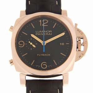 Panerai LUMINOR PAM00525 Automatic 18kt Rose Gold Black