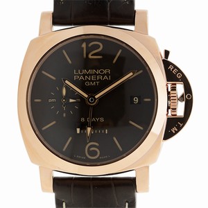 Panerai LUMINOR PAM00576 Manual Wind 18kt Rose Gold Brown 