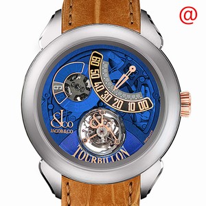 Jacob & Co PALATIAL PT510.24.NS.PB.A Manual Wind 18kt Rose Gold & Titanium Blue 