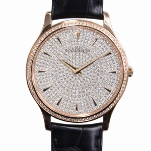 Jaeger-Lecoultre MASTER ULTRA THIN Q1452507 Manual Wind 18kt Rose Gold & Diamonds Silver