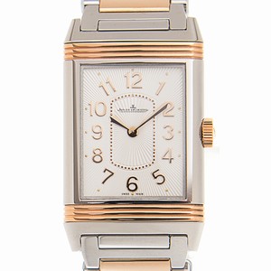 Jaeger-Lecoultre REVERSO Q3204120 Quartz 18kt Rose Gold & Steel Silvery & White