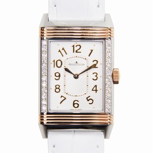 Jaeger-Lecoultre REVERSO Q3224420 Manual Wind 18kt Rose Gold & Diamonds Silver