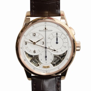 Jaeger-Lecoultre DUOMETRE Q6012521 Manual Wind 18kt Rose Gold Silver