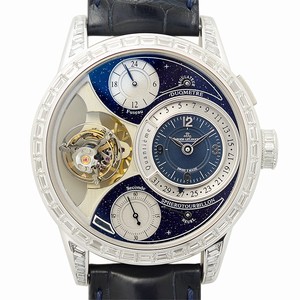 Jaeger-Lecoultre DUOMETRE Q6053406 Manual Wind 18kt White Gold Blue 