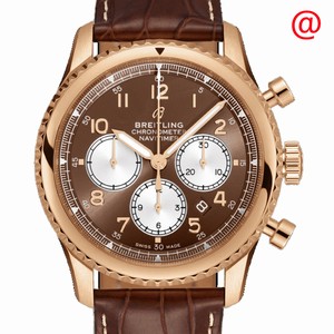 Breitling AVIATOR 8 RB0117131Q1P1 Automatic 18kt Rose Gold Brown 