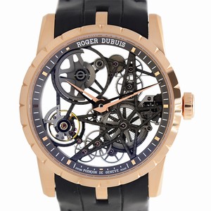 Roger Dubuis EXCALIBUR RDDBEX0422 Automatic 18kt Rose Gold Transparent Skull