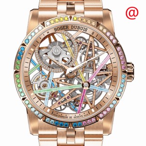 Roger Dubuis EXCALIBUR RDDBEX0861 Automatic 18kt Rose Gold & Sapphire Transparent
