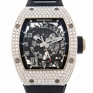 Richard Mille MAN SERIES RM010 AH WG Automatic 18kt White Gold & Diamond Black