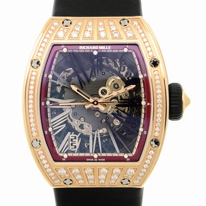 Richard Mille LADIES RM023 Automatic 18kt Rose Gold & Diamonds Black