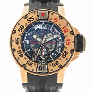 Richard Mille DIVERS RM028-RG Automatic 18kt Rose Gold Silver