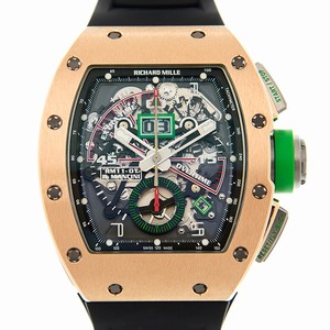 Richard Mille MAN SERIES RM11-01 Automatic 18kt Rose Gold Black