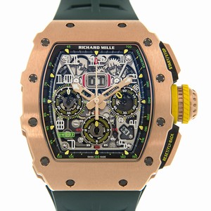 Richard Mille  RM11-03 RG (GREEN) Automatic 18kt Rose Gold Silver