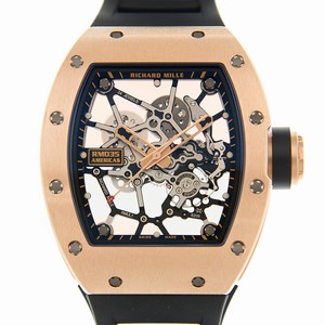 Richard Mille  RM35 RG AMERICAS Automatic 18kt Rose Gold Transparent Skull