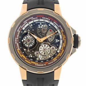 Richard Mille MEN RM58-01 Manual Wind 18kt Rose Gold & Titanium Transparent