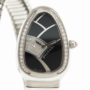 Bulgari SERPENTI SP35BD1SDS.1T Quartz Stainless Steel & Diamonds Black