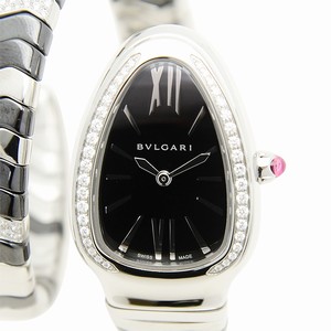 Bulgari  SP35BSDBCSD1.1T Quartz Stainless Steel & Diamond Black