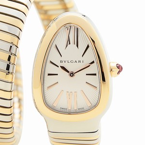 Bulgari SERPENTI SP35C6SPG.2T Quartz 18kt Rose Gold & Steel Silver