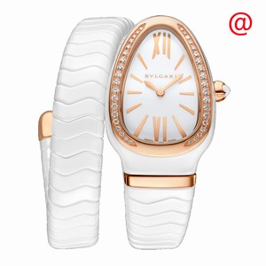 Bulgari SERPENTI SPIGA 102613 Quartz 18kt Rose Gold & Diamonds White