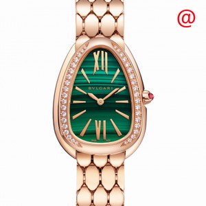 Bulgari SERPENTI SEDUTTORI 103273 Quartz 18kt Rose Gold & Diamonds Green