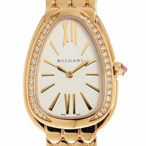 Bulgari SERPENTI SEDUTTORI 103146 Quartz 18kt Rose Gold & Diamonds Silvery & White